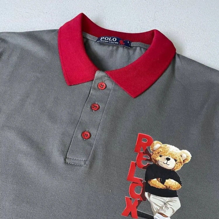 تیشرت جودون یقهدار چاپ teddy