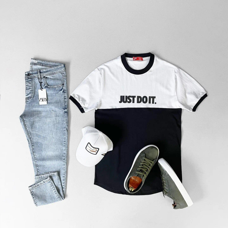 تیشرت پنبه دو تکه چاپ nike
